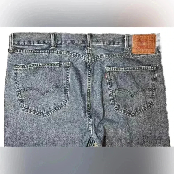 Levi's 505 Jeans Mens 38x29 Blue Denim Straight Leg Regular Fit Grunge Retro USA - Picture 6 of 7